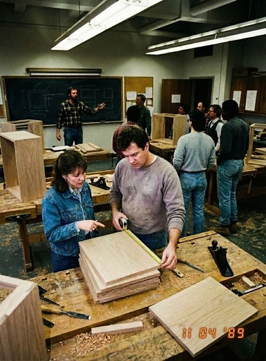 Wood furniture detail